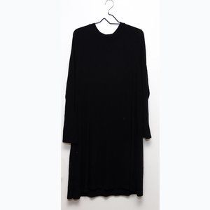 Black Mock Neck Midi Dress Ribbed Old Navy XXL